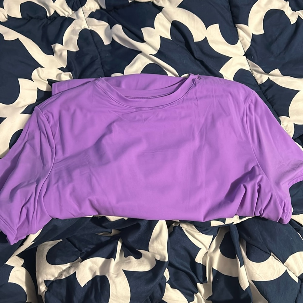 SKIMS - bright purple short sleeved body suit